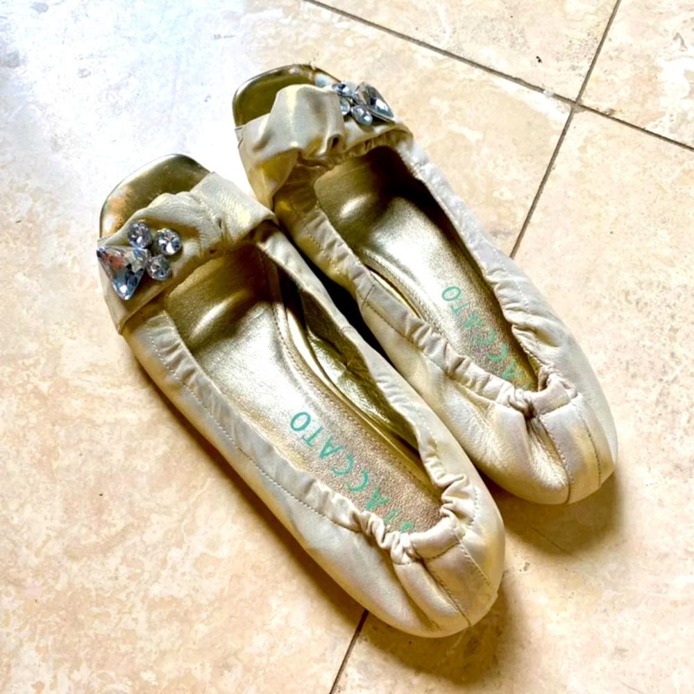Dressy Gold Flats